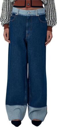 Marni Denim Broek - Dames - Loose Fit Jeans - Blauw - XS - Denim - Jeans