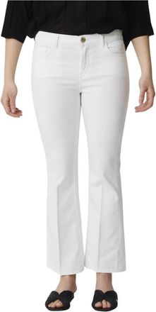 Pinko Flare Style Modieuze Damesbroek - Dames - Bootcut Jeans - Wit - W26 - Jeans