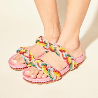 Yosi Samra Michelle Footbed Sandal in Multicolor