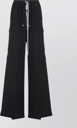 Rick Owens wide leg cargo pants with zip detail