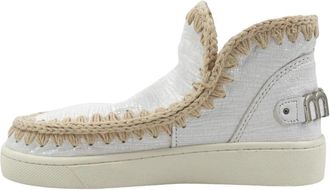 Mou Enkellaars - Dames - Winterlaarzen - Wit - 39 EU - Leer - Schoenen