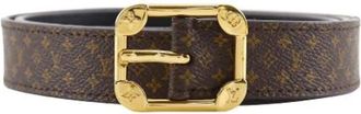 Louis Vuitton Pre-owned Belts, male, Brown, Size: ONE SIZE Pre-owned Sangle Martier Monogram Belt