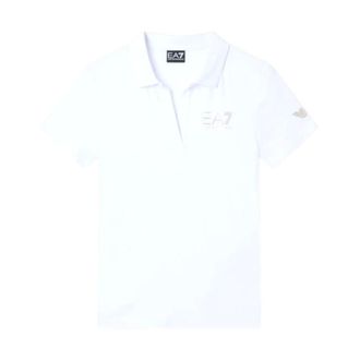 Emporio Armani Polo Shirts, female, White, Size: XS Polo Shirts