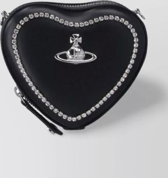 Vivienne Westwood heart shape shoulder bag with embellished detailing