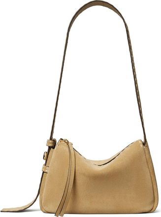 Tory Burch Romy Small Suede Shoulder Bag in Butter at Nordstrom