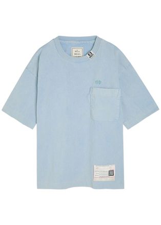 Miharayasuhiro Distressed Cotton T-shirt - Blue - 52 (IT52 / XL)