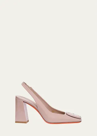 Santoni Peaches 85mm Slingback Pumps