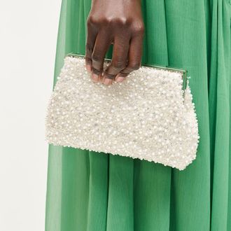 Urban Expression Glitz Evening Bag in Ivory at Nordstrom