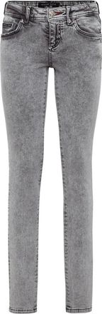 Philipp Plein Jeans, Dames, Grijs, W31, Katoen, Slim Fit Jeans
