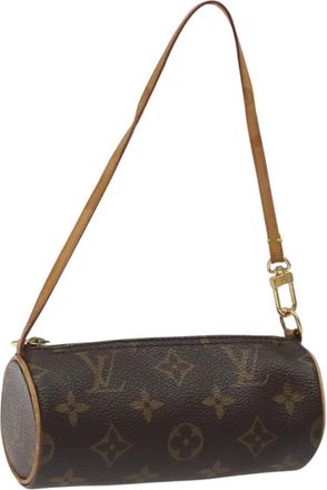 Louis Vuitton Papillon Pochette Monogram Canvas Brown Canvas Bag (Pre-Owned)