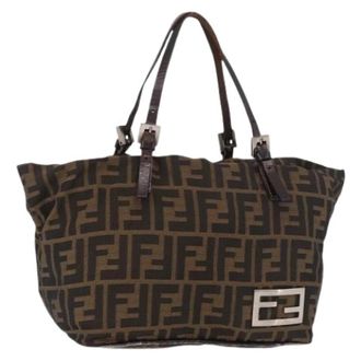 Fendi Pre-owned Zucca Canvas Hand Bag - Dames - Vintage Handtas - Bruin - ONE Size - Vintage