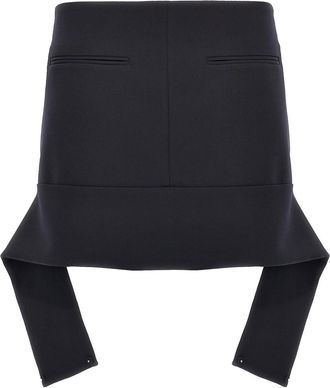 Courrèges Reversed Belt Mini Skirt
