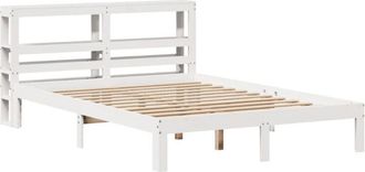 vidaXL Vidaxl - Estructura De Cama Con Cabecero Sin Colch&oacute;n Blanco 160x200 Cm