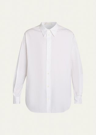The Row Mens Tomek Cotton Poplin Dress Shirt