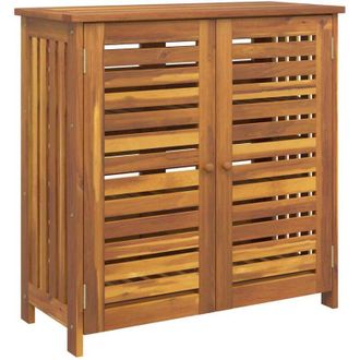 vidaXL Mobiletto da Giardino con archiviazione Marrone 90 x 40 x 90cm - Vidaxl