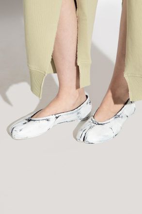 Maison Margiela Tabi Cut Ballet Flats, Womens, White
