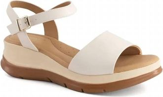 Andrea Womens Ankle-Strap Sandal In Bone