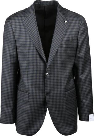 Luigi Bianchi Mantova Kostuums, Heren, Grijs, 2Xl, Wol, Giacca Stondata