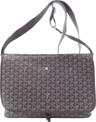 Goyard Coated Canvas Gray Shoulder Bags