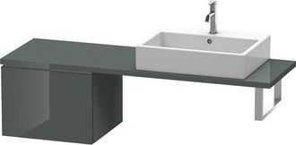 Duravit Consola Baja L-cube 520x477x400mm Gris Doloaveci Brillante