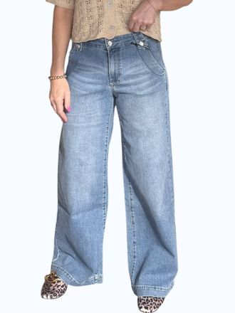 Blue Revival Midrise Trouser Denim In Dominica