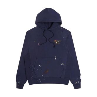 Gallery Dept. Paint Logo Hoodie - Heren - Sweatshirts & Hoodies - Blauw - Maat: L Katoen