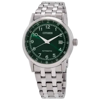 Citizen Mechanical Automatic Green Dial Mens Watch NJ0210-56M