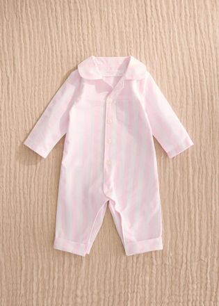 Mango Pigiama a tuta righe spesse rosa pastello - Home - 12-18 mesi - MANGO HOME