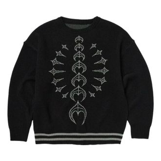 Thug Club TC Bone Knit Sweater Black White TC25KN2001