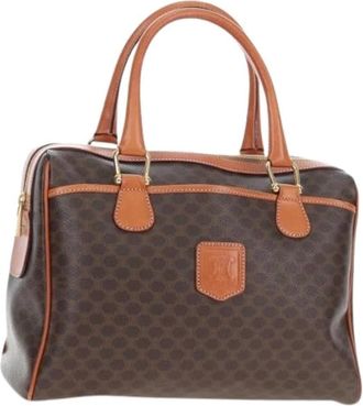 Celine Pre-owned Vintage Macadam Canvas Hand Bag - - Pre-owned - Donna - Marrone - ONE SIZE