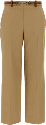 Gucci Beige Cotton Casual Womens Pants