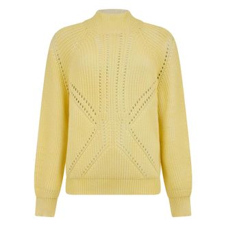 Moorer Delilah Sweater - Dames - Coltruien - Geel - XS - Katoen - Truien & Vesten