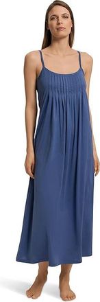 Hanro Juliet Chemise Womens Pajama Slate Blue : LG, Cotton