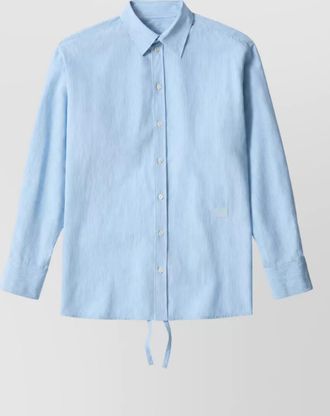 Maison Margiela striped open back shirt