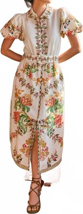 Hemant & Nandita Pahi Long Shirt Dress In White