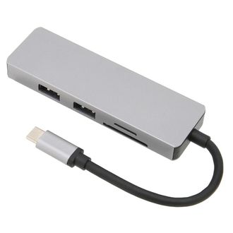 OEM Concentrador Usb-c Port&aacute;til Para Pc Y Mac, Con Carcasa De Aleaci&oacute;n De Aluminio, Altamente Adaptable Y Ampliable Al Instante Para Conectar M&uacute;ltiples Di