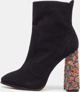 Sophia Webster Black Suede Felicity Ankle Boots