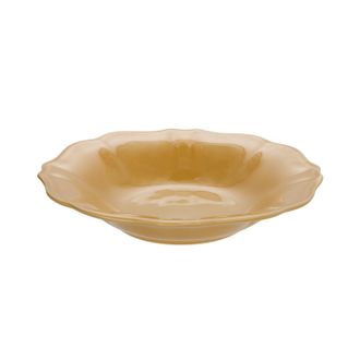 Arca Piatto fondo 22 cm ceramica Baroque ocra