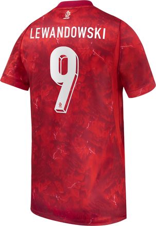 Nike Robert Lewandowski Poland National Team 2026 Stadium Away Nike Mens Dri-FIT Soccer Jersey in Red | NN203949269-POL