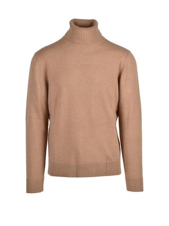 KANGRA High Ribbed Turtleneck Cycling Sweater In Luxurious Fiber Blend