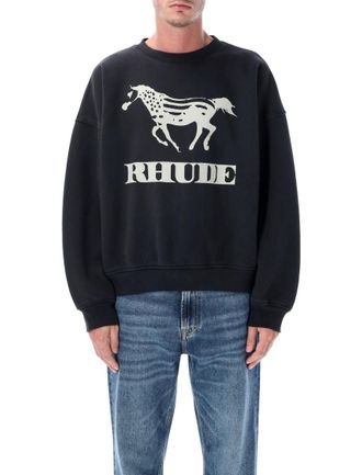 Rhude Black Crewneck Pullover