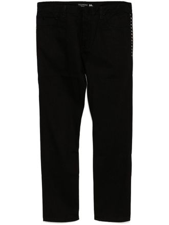 Valentino Garavani rockstud detailing denim - Black