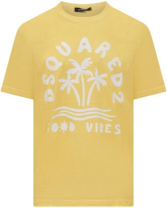 Dsquared2 Good Vibes T-shirt - Yellow