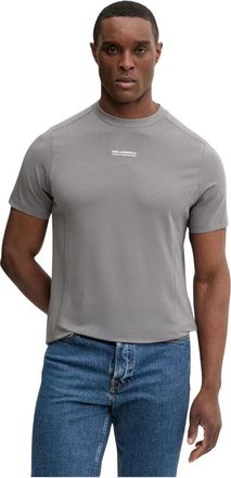 Karl Lagerfeld T-shirt - Heren - T-shirts - Grijs - XL - Katoen - Tops