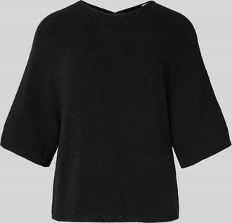 Ichi Strickpullover mit 3/4-Ärmel Modell CODY in Black, Größe XXL