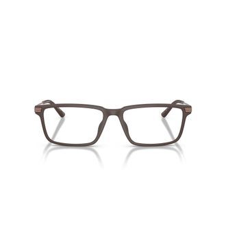 Emporio Armani 0ea3268u Matte Finish Rectangular Eyeglasses with Slim Temples