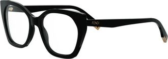 Fendi Fe 50136I Way Optisch Montuur - unisex - Brillen - Zwart - ONE Size - Accessoires