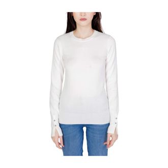 Guess Elinor Sweater - Dames - Ronde hals truien - Wit - 2XL - Truien & Vesten