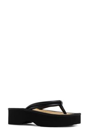 Roxy Ryana Platform Flip Flop in Black at Nordstrom Rack, Size 10