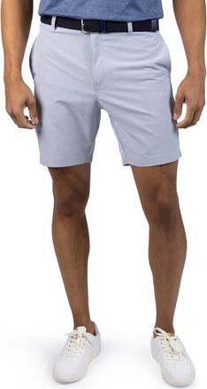 Tailorbyrd Grid Performance Shorts in Pebble Grey at Nordstrom Rack, Size 36